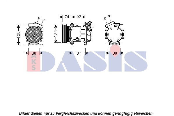 AKS DASIS Kompressor,kliimaseade 851609N